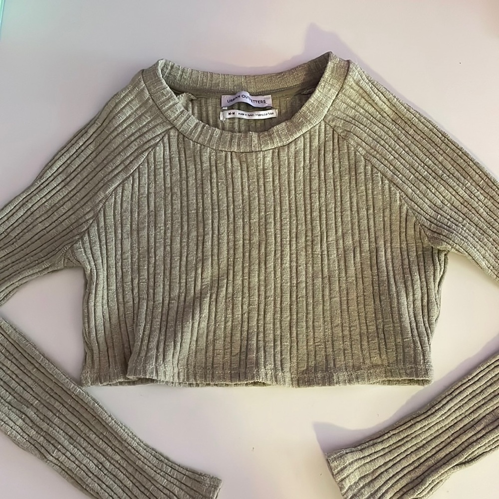 Urban outfitters green crop top